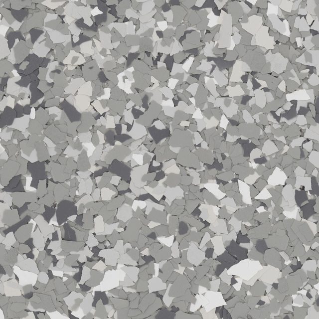 Timberwolf Torginol color flake blend for garage floor coatings